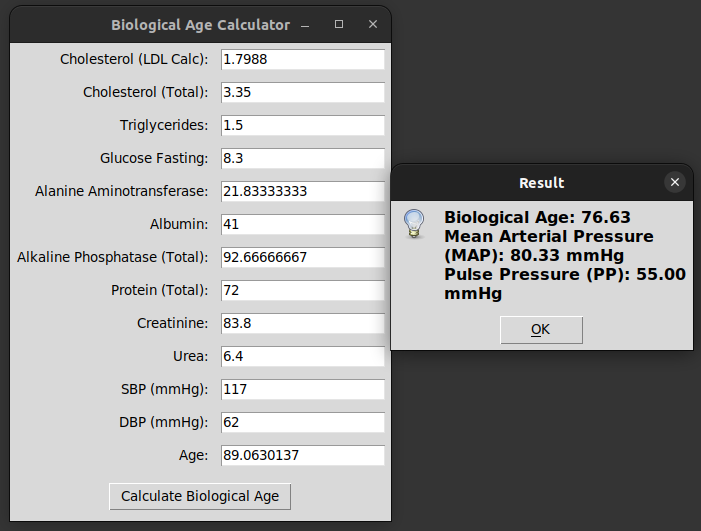 Biological Age Demo 1